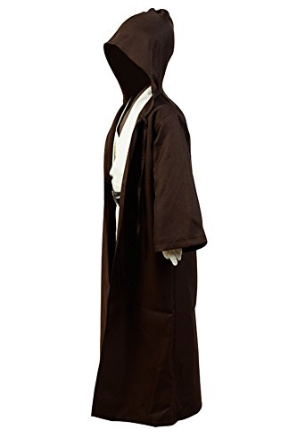 Cultofmoon - Disfraz de película para disfraz de disfraz, conjunto completo de vestido medieval, disfraz de Halloween marrón M