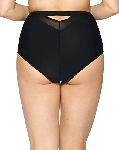 Curvy Kate Escrito Bikini De Cintura Alta De La Clase Pura Negro