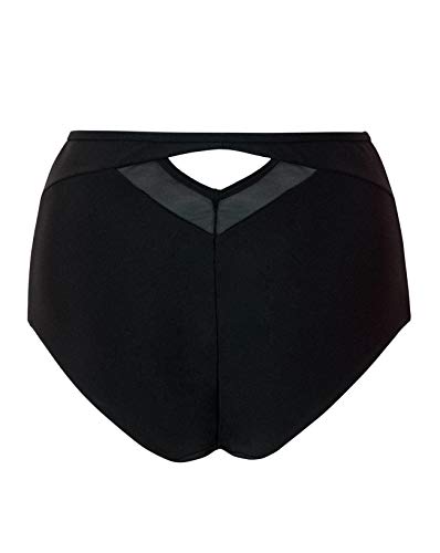 Curvy Kate Escrito Bikini De Cintura Alta De La Clase Pura Negro