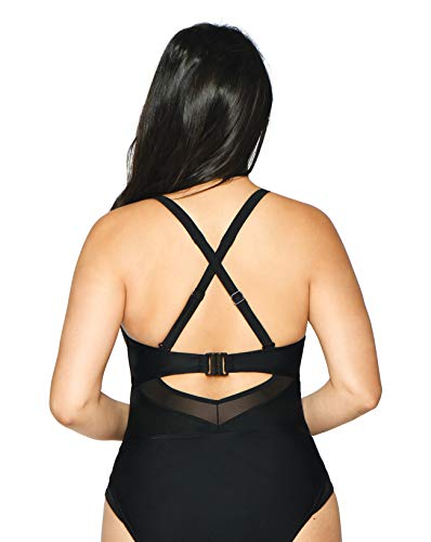 Curvy Kate Sheer Class baño, Negro (Black Black), 105L (Talla del Fabricante: 40HH) para Mujer