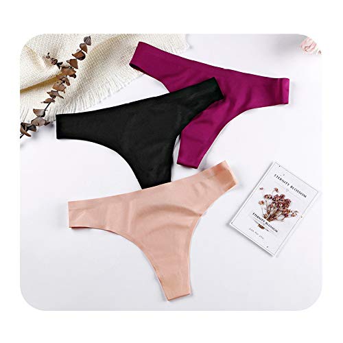 CUYOC Tanga De Gran TamañO para Mujer Calzoncillos Sexis Sin Costuras Deportivos De Seda De Hielo