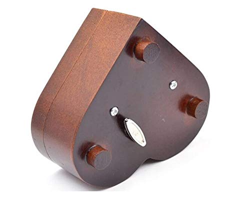 Cuzit - Caja de música de madera con forma de corazón, regalo para Navidad, cumpleaños, día de San Valentín, aniversario de boda, día de la madre