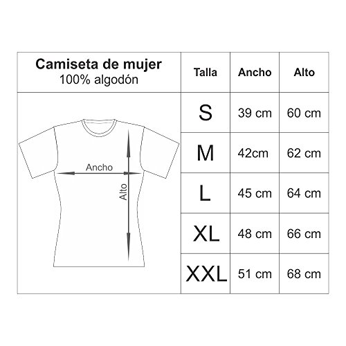 Dalim Pack de 5 Camisetas para Mujer, 100% Algodón, Guadalupe 6647 (XXL)