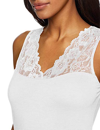 Damart Débardeur Camiseta sin Mangas, Blanco (Blanc 01010), 46 (Talla del Fabricante: Large) para Mujer