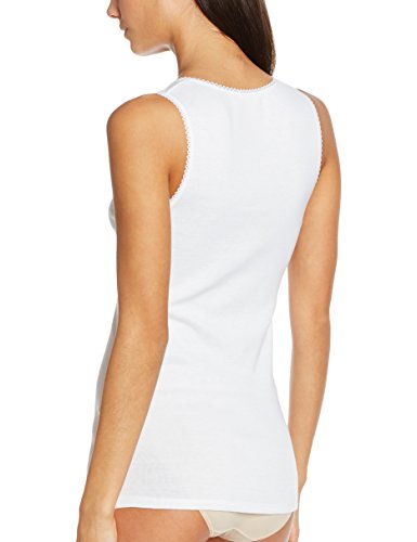 Damart Débardeur Fine Cote Thermolactyl Degré 3 Camiseta térmica, Blanco, S para Mujer