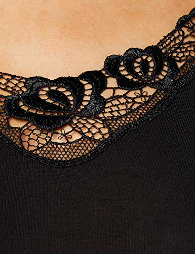 Damart Haut Fine Cote Dentelle Thermolactyl Degré 3 Camiseta térmica, Noir (Noir), M para Mujer