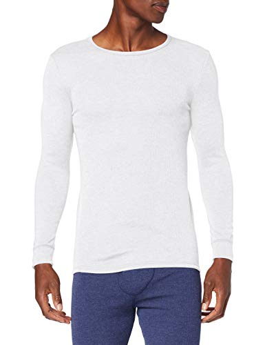 Damart tee Shirt Manches Longues Camiseta térmica, Blanco (Blanc 54119/01010/), Large para Hombre
