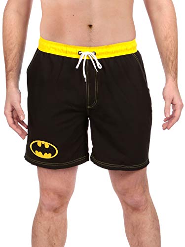 DC Comics Hombre Batman Bañadores de natación Negro Small