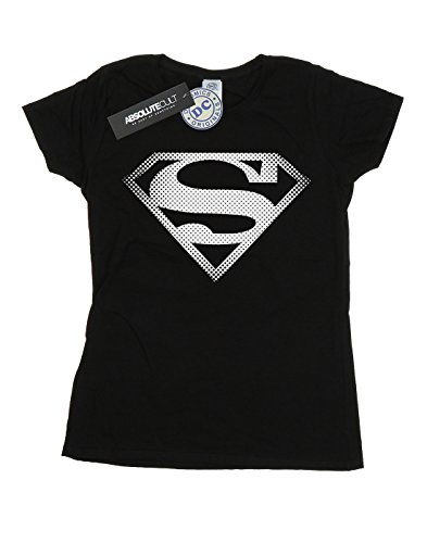 DC Comics Mujer Superman Spot Logo Camiseta Small Negro