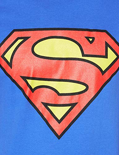 DC Comics Superman Logo Camiseta, Azul Royal, XL para Hombre