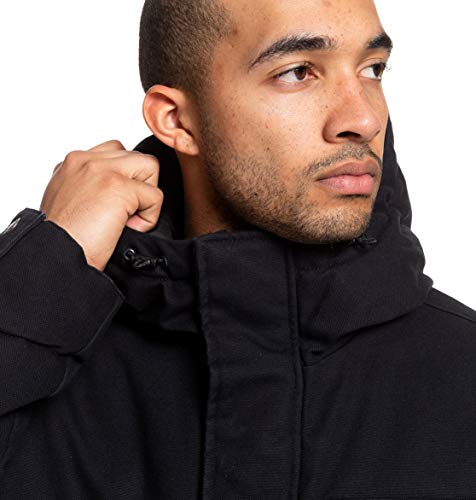 DC Shoes Canongate - Parka Resistente Al Agua Con Capucha Para Hombre Parka Resistente Al Agua Con Capucha, Hombre, black, L