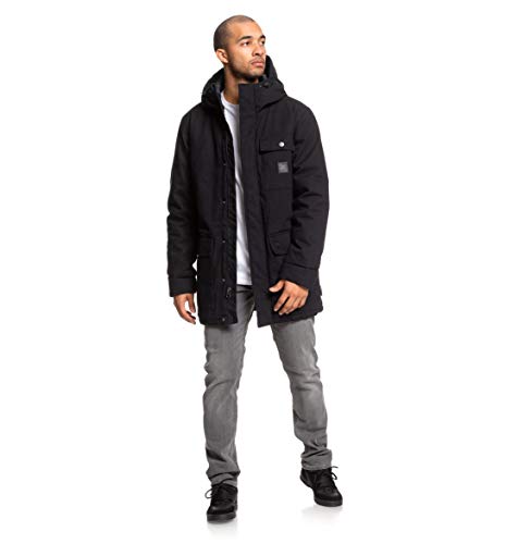 DC Shoes Canongate - Parka Resistente Al Agua Con Capucha Para Hombre Parka Resistente Al Agua Con Capucha, Hombre, black, L