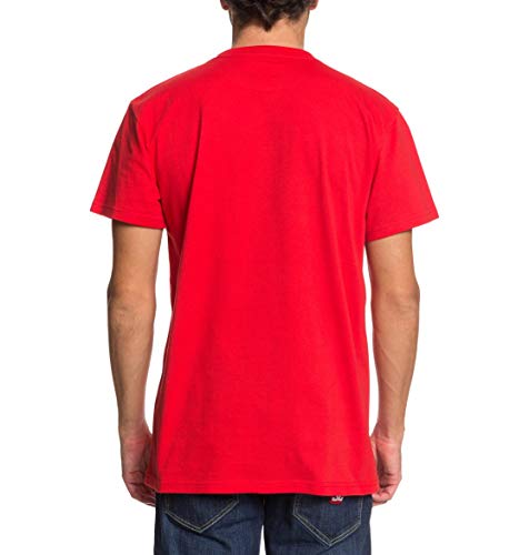 DC Shoes Square Star - Camiseta para Hombre Camiseta, Hombre, Racing Red, S