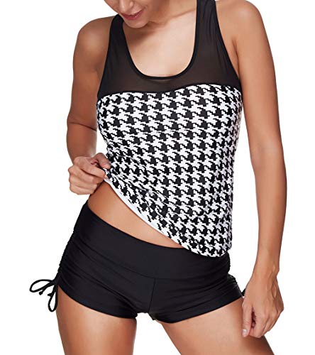 De Las Mujeres Que Adelgaza 2 Piezas Bikini De Los Bañadores De Control De Abdomen Cortocircuitos del Muchacho Playa De Los Trajes