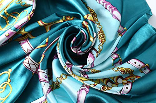 DEBAIJIA Mujeres SedaBufanda Chales Envolturas Pañuelo Suave Bufandas 90 * 90 cm