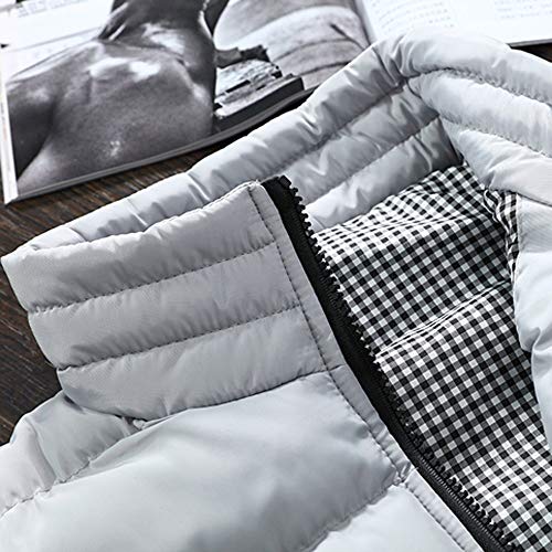 DEELIN Chaleco De Gran TamañO, Los Hombres De OtoñO De Invierno Abrigo De AlgodóN Acolchado Chaleco Caliente con Capucha Gruesa Chaleco Tops Chaqueta Abajo Chaleco De AlgodóN Luz Abajo Chaleco