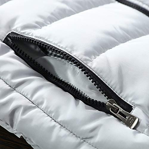 DEELIN Chaleco De Gran TamañO, Los Hombres De OtoñO De Invierno Abrigo De AlgodóN Acolchado Chaleco Caliente con Capucha Gruesa Chaleco Tops Chaqueta Abajo Chaleco De AlgodóN Luz Abajo Chaleco