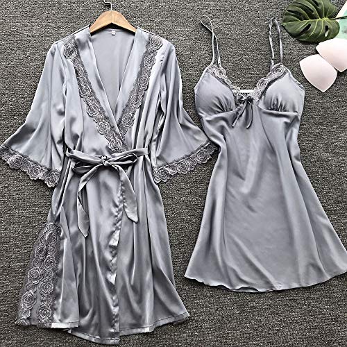 DEELIN Mujer Moda Sexy Ropa De Dormir Elegante LenceríA Encaje TentacióN CinturóN Ropa Interior CamisóN Sexy Ropa De Dormir Albornoz Pijamas Sling CamisóN