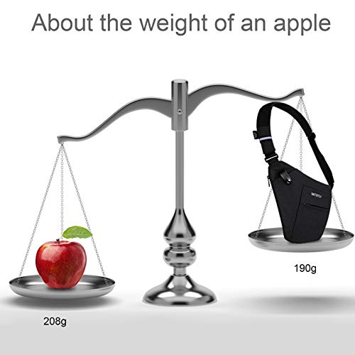 DEKINMAX Mochila Bandolera Hombre Bolsa de Pecho Pequeña Casual Portatil Deportes Mochila Trabajo (Negro)