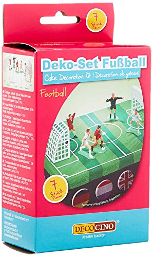 Dekoback 02-08-00005 - Decoración para tartas, 7 piezas, diseño de jugador de fútbol