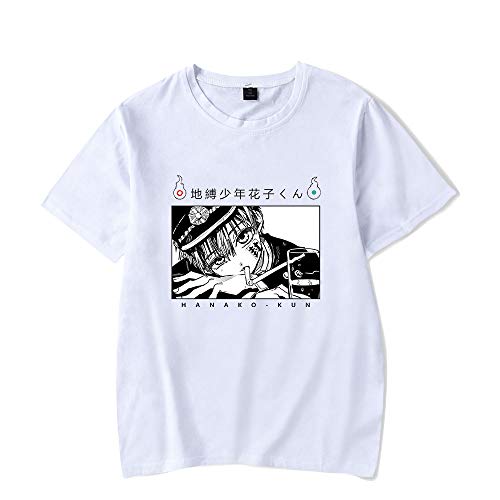 De.Pommeyeux Jibaku Shounen Hanako-kun Hanako-kun 2021 Anime 100% algodón camiseta casual de manga corta para mujeres/hombres