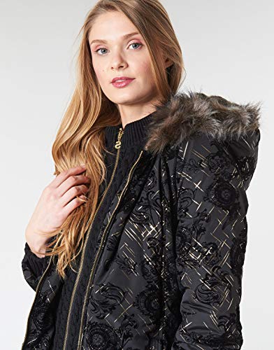 Desigual 19wwew75 - Chaqueta Acolchada para Mujer, Color Azul Negro 46