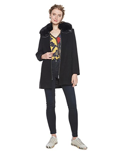 Desigual Abrig_Collin, Mujer, (Negro 2000), 36 (Talla del fabricante: 38)