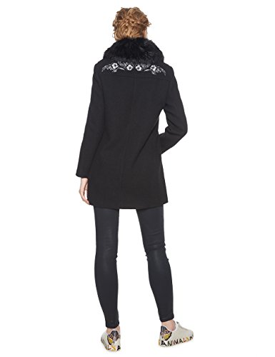 Desigual Abrig_Collin, Mujer, ((Negro 2000) 42 (Talla del fabricante: 44)
