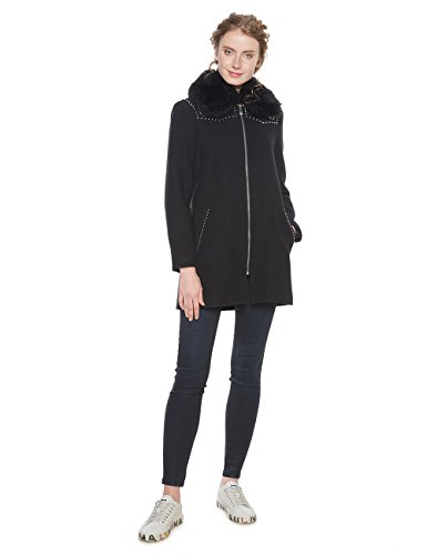 Desigual Abrig_Collin, Mujer, ((Negro 2000) 42 (Talla del fabricante: 44)