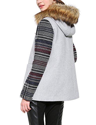 Desigual Abrig_Selena, Gris (Gris Vigore Claro 2042), 40 para Mujer