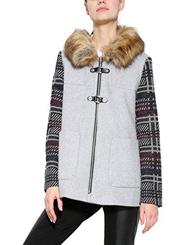 Desigual Abrig_Selena, Gris (Gris Vigore Claro 2042), 40 para Mujer