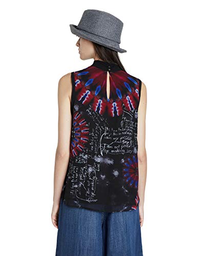 Desigual BLUS_Nilo, Negro, XS para Mujer