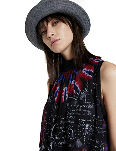 Desigual BLUS_Nilo, Negro, XS para Mujer
