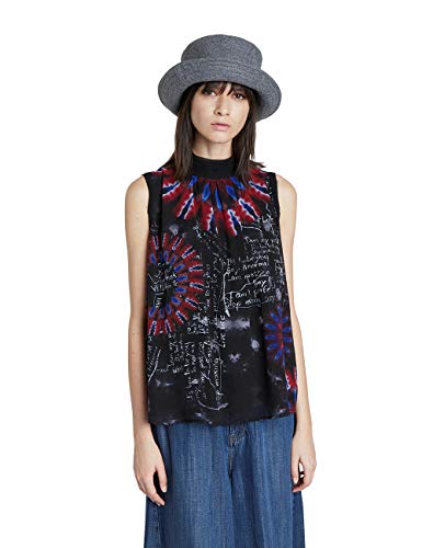 Desigual BLUS_Nilo, Negro, XS para Mujer
