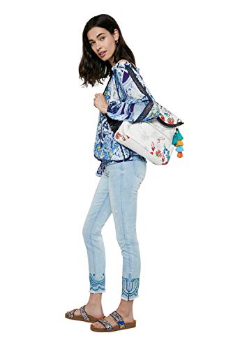 Desigual BLUS_Sheila, Azul, XXL para Mujer