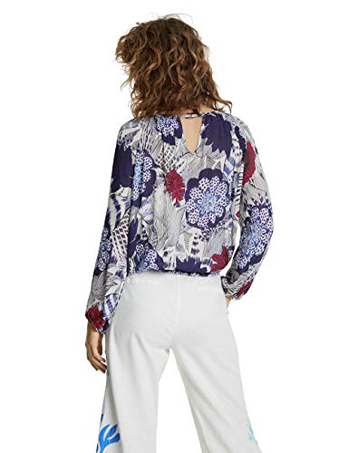 Desigual Blus_Verona, Azul (Navy 5000), X-Large para Mujer