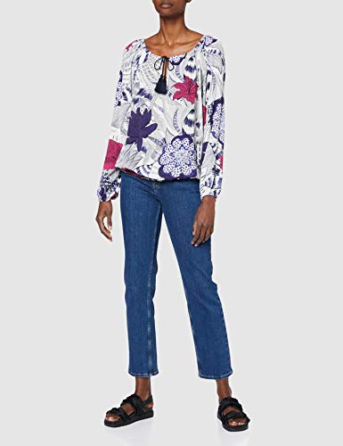 Desigual Blus_Verona, Azul (Navy 5000), X-Large para Mujer