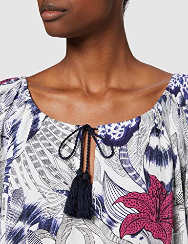 Desigual Blus_Verona, Azul (Navy 5000), X-Large para Mujer