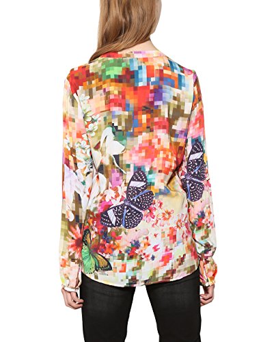 Desigual CAM_Sol Blusa, Verde (Verde Botella 4009), Medium para Mujer
