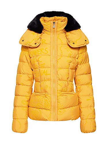 Desigual Cazadora Padded Sunna Amarilla de Mujer. 42 Amarillo