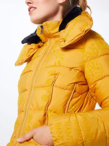 Desigual Cazadora Padded Sunna Amarilla de Mujer. 42 Amarillo