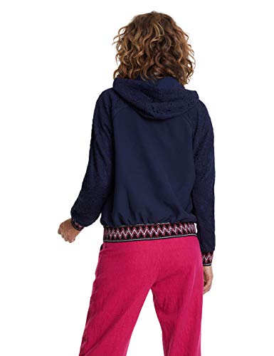 Desigual Chaq_Larisa Abrigo, Azul (MARINO 5001), Small para Mujer