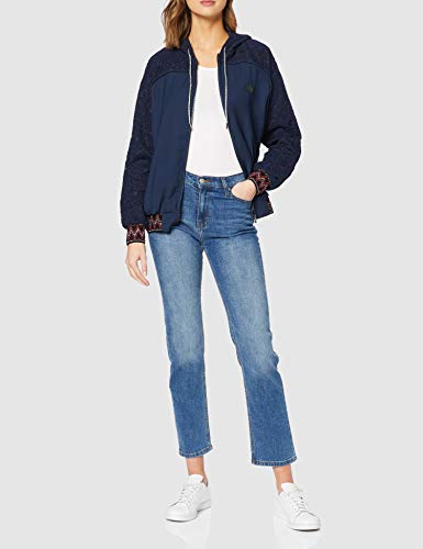 Desigual Chaq_Larisa Abrigo, Azul (MARINO 5001), Small para Mujer