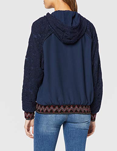 Desigual Chaq_Larisa Abrigo, Azul (MARINO 5001), Small para Mujer