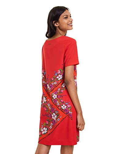 Desigual Dress Damis Vestido, Rojo (Rojo Clavel 3036), 44 para Mujer