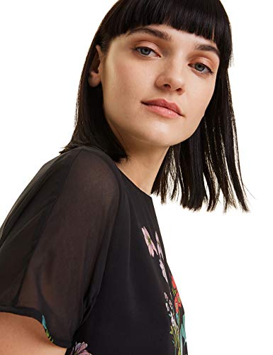 Desigual Dress Loretha Vestido, Negro (Negro 2000), 46 para Mujer