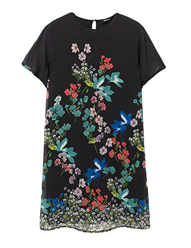 Desigual Dress Loretha Vestido, Negro (Negro 2000), 46 para Mujer
