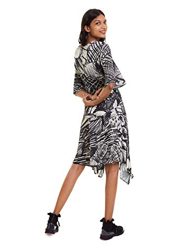 Desigual Dress Marian Vestido, Multicolor (Crudo 1001), 46 para Mujer