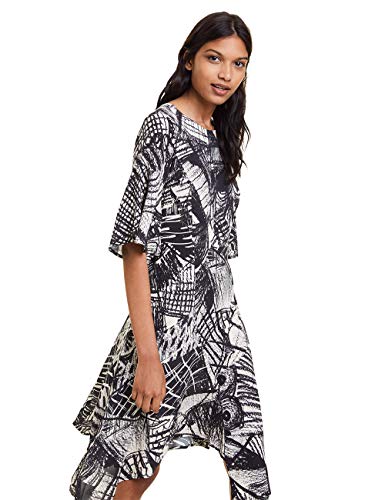 Desigual Dress Marian Vestido, Multicolor (Crudo 1001), 46 para Mujer