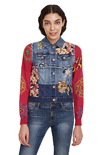 Desigual Linz - Chaleco de mezclilla - Azul - 72